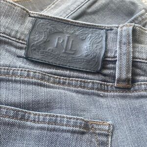 RLL Lauren Jeans CO. Premium Ladies Gray Straight Leg Jeans Size 8